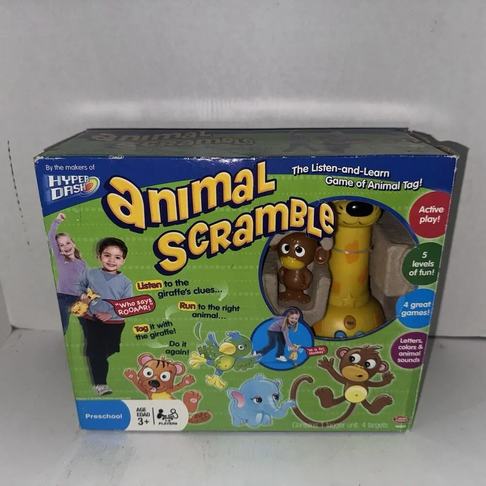 Wild Planet Animal Scramble Electronic Preschool Game 2007 NEW Open Box